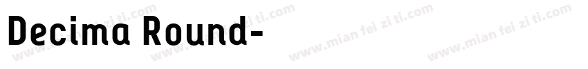 Decima Round字体转换